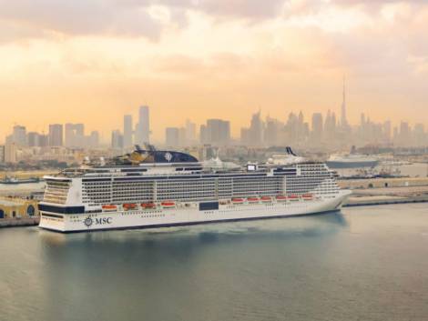 Msc Virtuosa, ultima nata della flotta, prende il largo da Dubai