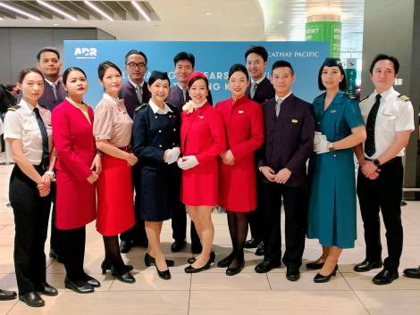 Cathay Pacificalza gli obiettivisu Roma Fiumicino