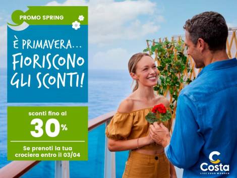 Una primavera di novità, opportunità e incentivazioni con Costa Crociere