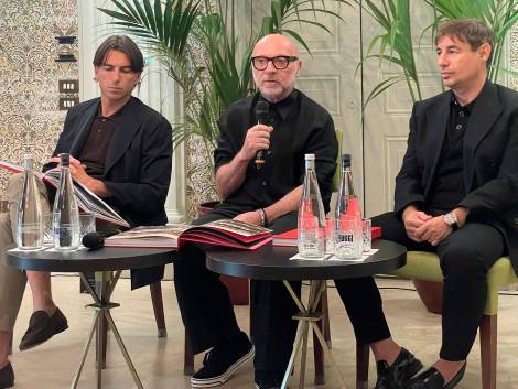 Alessandro Onorato, Domenico Dolce - fondatore Dolce&amp;Gabbana - e Fedele Usai, direttore generale Dolce&amp;Gabbana
