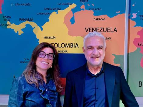 Claudia Spreafico, responsabile marketing e comunicazione, con Marino Pagni, gm Tour2000