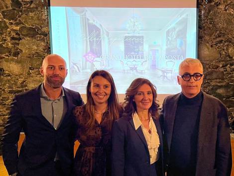 Filippo Sparacia, la direttrice Valentina Baroncini, Sara Digiesi, Andrea Sangiani