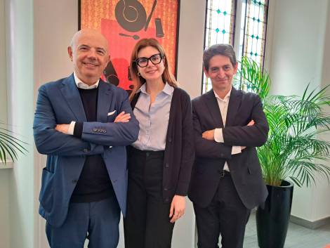 Da sinistra, Gianpaolo Romano, Eleonora Sasso, Claudio Asborno