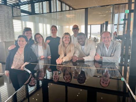 Nella foto la delegazione di Sales COMO Hotels and Resorts in visita in Italia