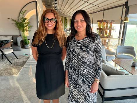 Pauline Tadros, marketing manager, e Nasreen Shawky, direttrice sales &amp; marketing, Sheraton Il Cairo Hotel &amp; Casino