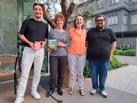 Da sinistra, Ruben Monteiro, Francesca Rovati, Giulia Scurria, Claudio Parisi