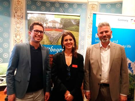 Kilian von Chamier, Bayreuth TM; Agata Marchetti, ENGT; Christian Valentini, München Tourismus