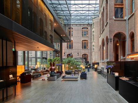 La lounge del Mandarin Oriental Conservatorium Amsterdam