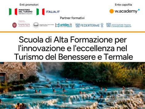 w.academy: iscrizioni aperte alla Scuola di alta formazione per il Turismo del benessere e termale. 9 percorsi gratuiti