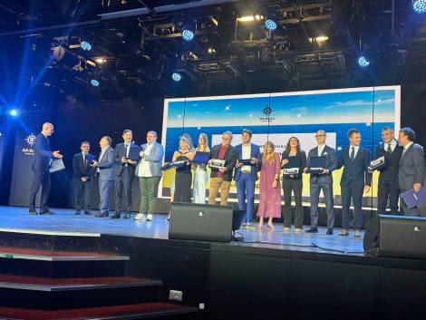 Un momento della premiazione