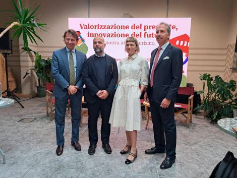 Da sinistra, Mario Abbadessa, Domenico Montano, Marta Cardini e Marco Carotenuto