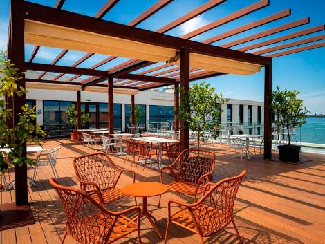 La terrazza dell’hotel