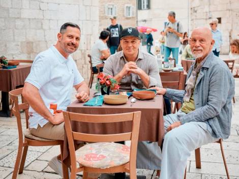 Pete Radovich, Tonči Glavina Ministro del Turismo e dello Sport della Croazia, John Malkovich,