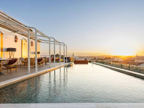Il rooftop dell’Anantara Palazzo Naiadi di Roma