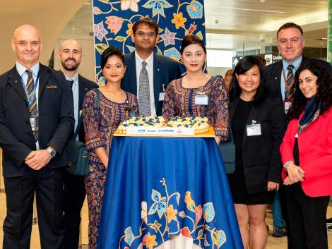 Singapore Airlines festeggia il 55° anniversario del volo Roma-Singapore