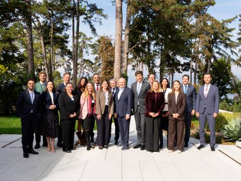 Le delegazioni di Sommet Education e del World Economic Forum.