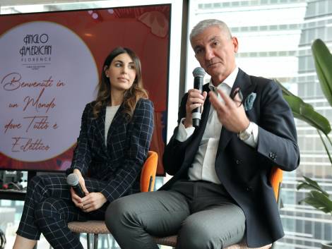 Claudia Bisaccioni, sales manager di Anglo American Hotel Florence, Curio Collection by Hilton; e Alan Mantin, vp Development Southern Europe Hilton