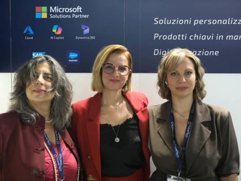Da sinistra Paola Recchi, Federica Taddei e Antonia Chieffo di BC Soft