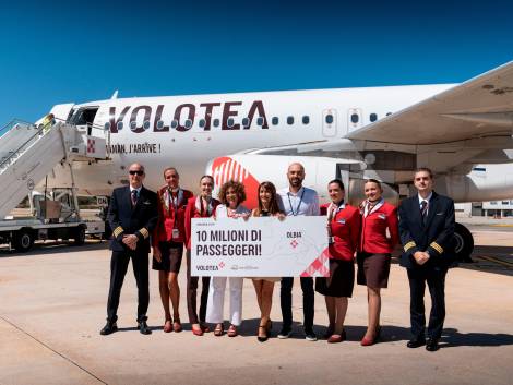 Il traguardo di Volotea: 10 milioni di passeggeri trasportati a Olbia
