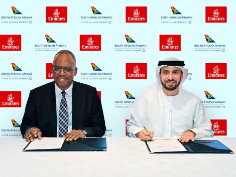 Emirates e South African Airways ampliano il codeshare