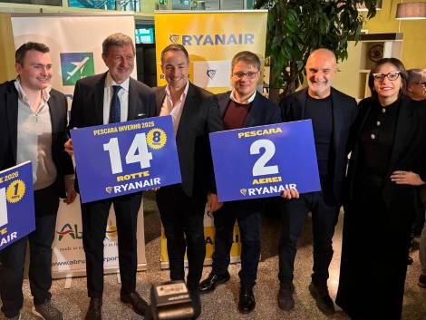 Ryanair, investimenti sull’Abruzzo dopo l’abolizione dell’addizionale
