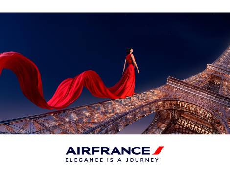 Air France, arriva una campagna per lanciare i nuovi servizi a bordo