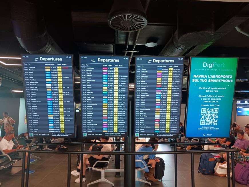 Fiumicino, i nuoviservizi digitaliper i passeggeri