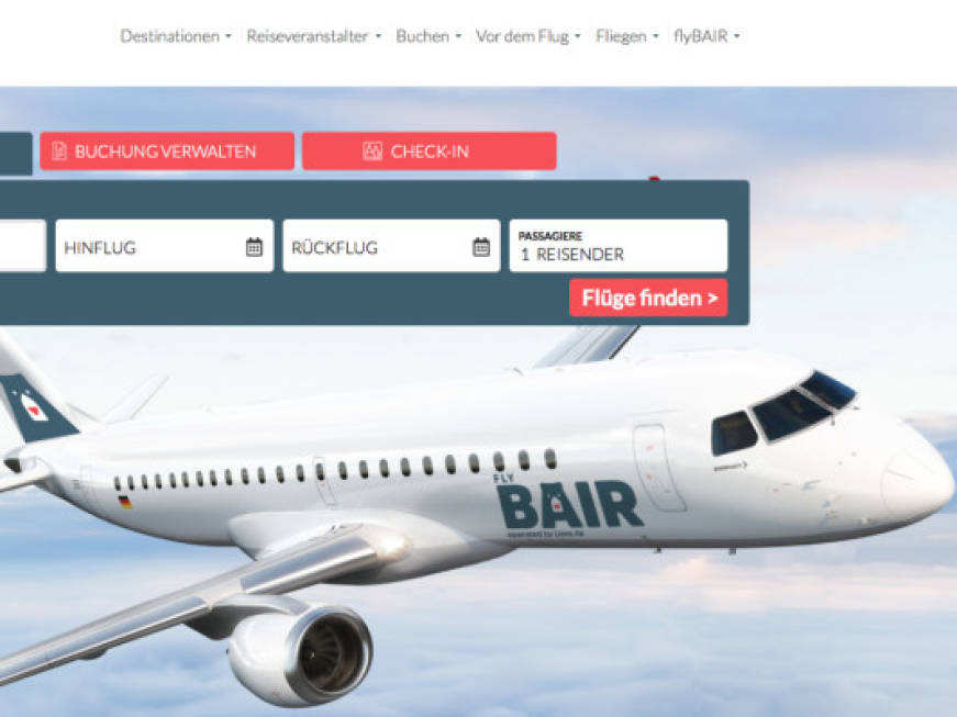 Arriva FlyBair, il vettore svizzero nato dal crowdfunding Voli su Olbia e Parma