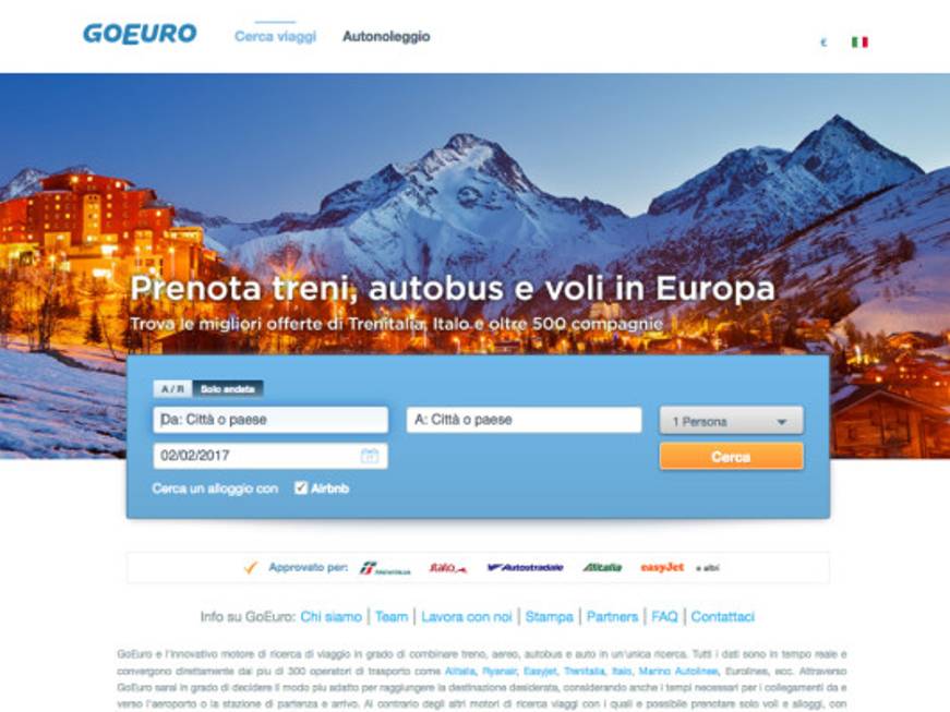 GoEuro lancia il programma di affiliazione per la distribuzione