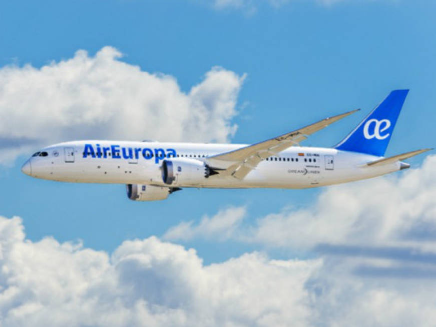 Air Europa, i pianiper l'estate: voli su Alghero e novità NY-Santo Domingo