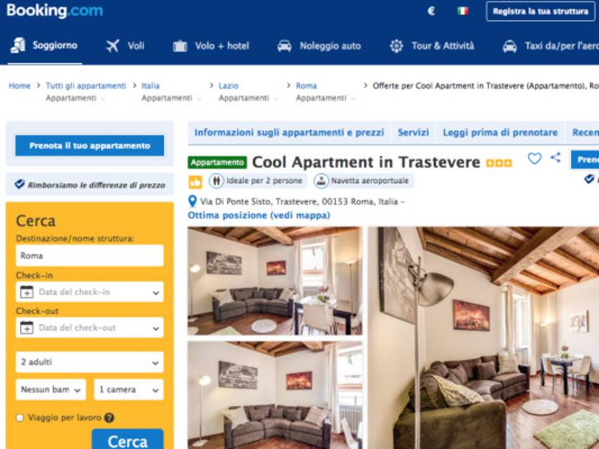 Booking.com, stretta dell’Ue: entro giugno dovrà rettificare i claim ingannevoli