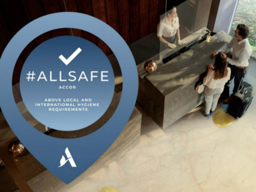 Accor: in aumento gli hotel certificati per il protocollo Allsafe