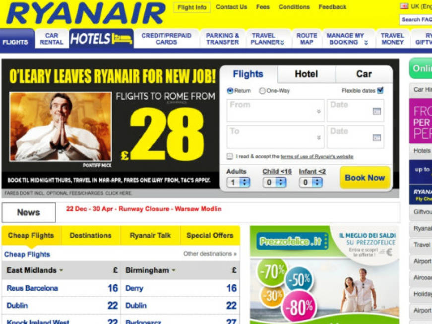 O&amp;#39;Leary Papa:la provocazione del ceo Ryanair