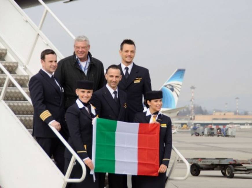 La nuova livrea di Lufthansa oggi a Malpensa. La fotogallery