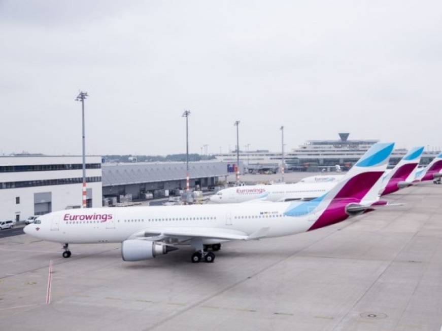 Eurowings potenzia Düsseldorf, 40 aerei sullo scalo