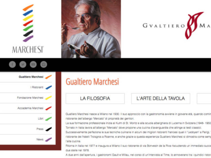 L'eccellenza italiana di Gualtiero Marchesi in tour mondiale con Enit
