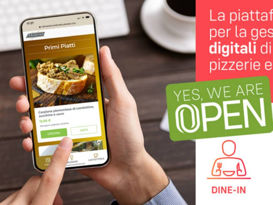 Hotel, a TTG Travel Experience la piattaforma YesWeAreOpen® per i menu digitali