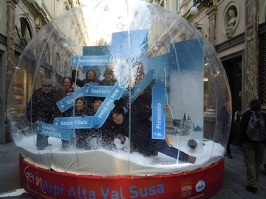 Torino si promuove in Europa dentro una boule de neige