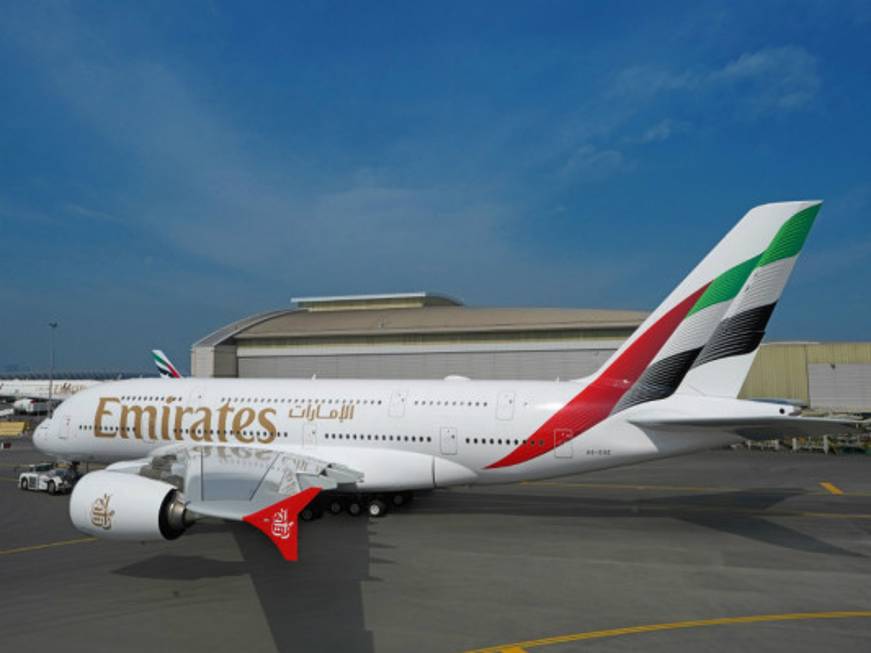 Emirates: parte dall'A380 il restyling della livrea