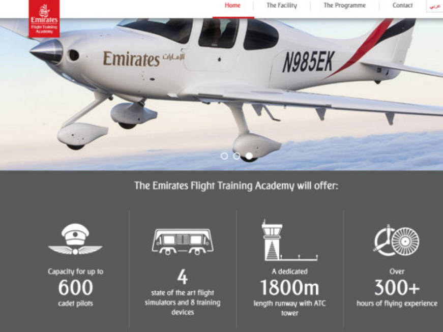 Emirates: apre a novembre l&amp;#39;Academy per i piloti