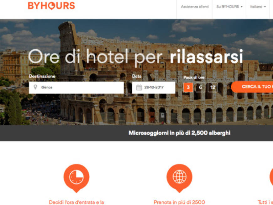 Byhours firma i microsoggiorni, attivata la nuova app