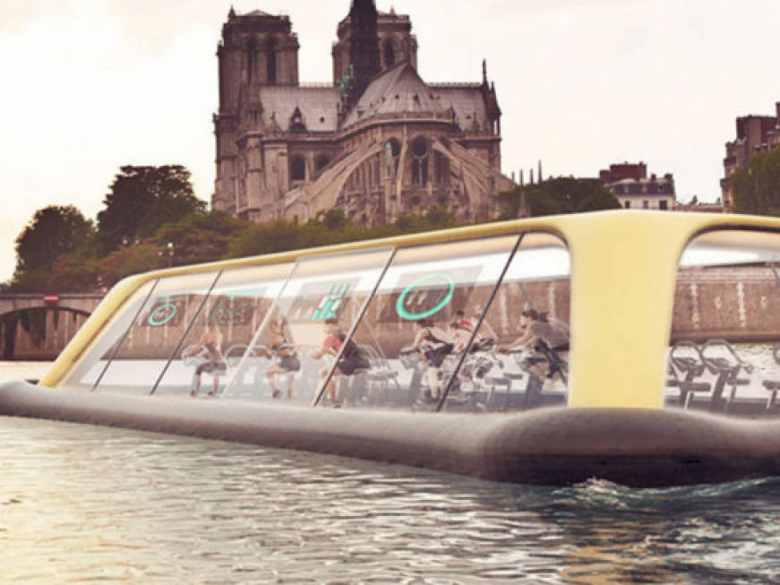 Parigi, arriva Floating Gym per viaggiare sulla Senna facendo sport