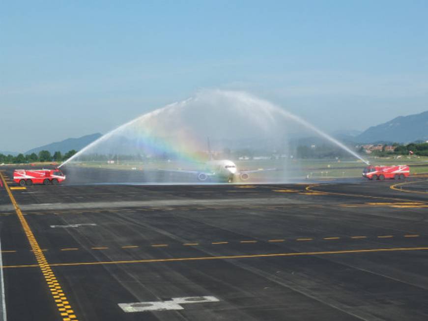 Orio-Iasi di Tarom: partito il primo volo