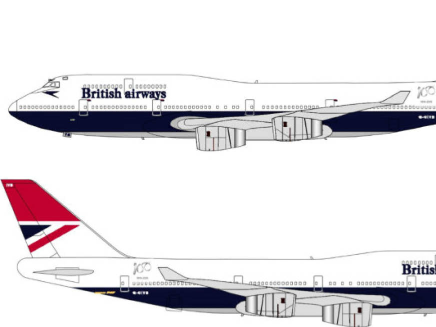 Arriva Negus, quarta livrea del centenario di British Airways