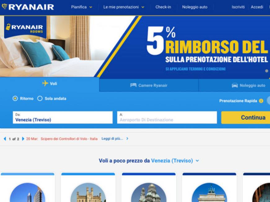 Ryanair, domani aggiornamento del sito: le istruzioni per prenotazioni e check-in online