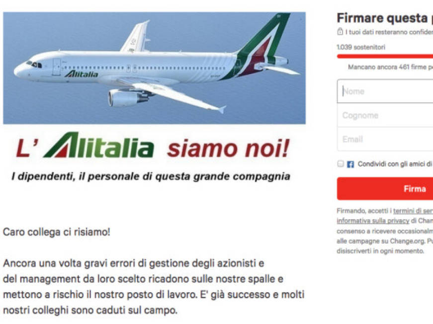 Il tfr dei dipendentiper comprare Alitalia