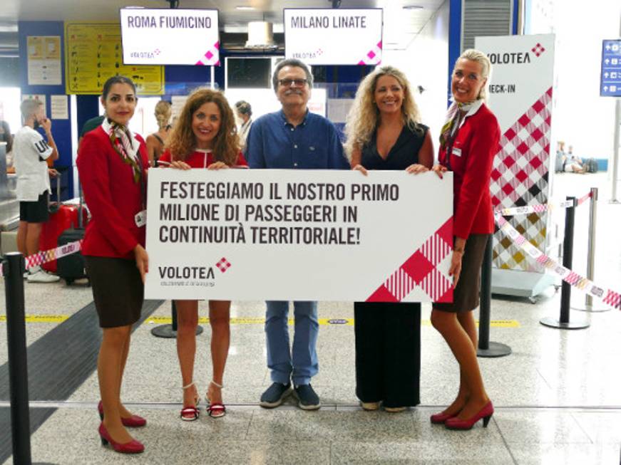 Volotea taglia il traguardo il milionesimo passeggero sulla continuità territoriale