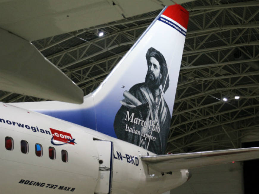 Norwegian: consegnato l’aereo dedicato a Marco Polo
