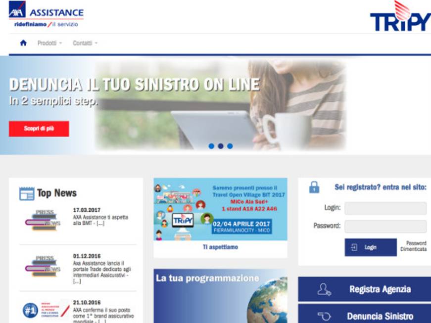 Le polizze Axa Assistance integrate nel sistema Easy-Adv