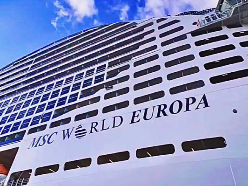 Msc World Europa: la nave più ‘green’ della flotta salpa da Genova